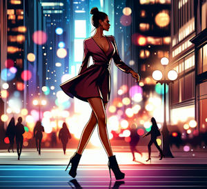 Photo représentant une escort girl dans un cadre urbain