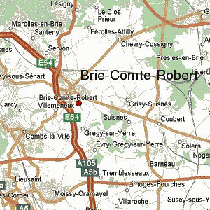 Brie-Comte-Robert 77170 le plan de la ville utile pour trouver une rencontre discrète avec une escort girl